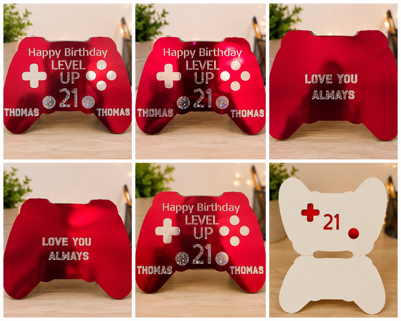 Personalised Gaming Controller Birthday Card