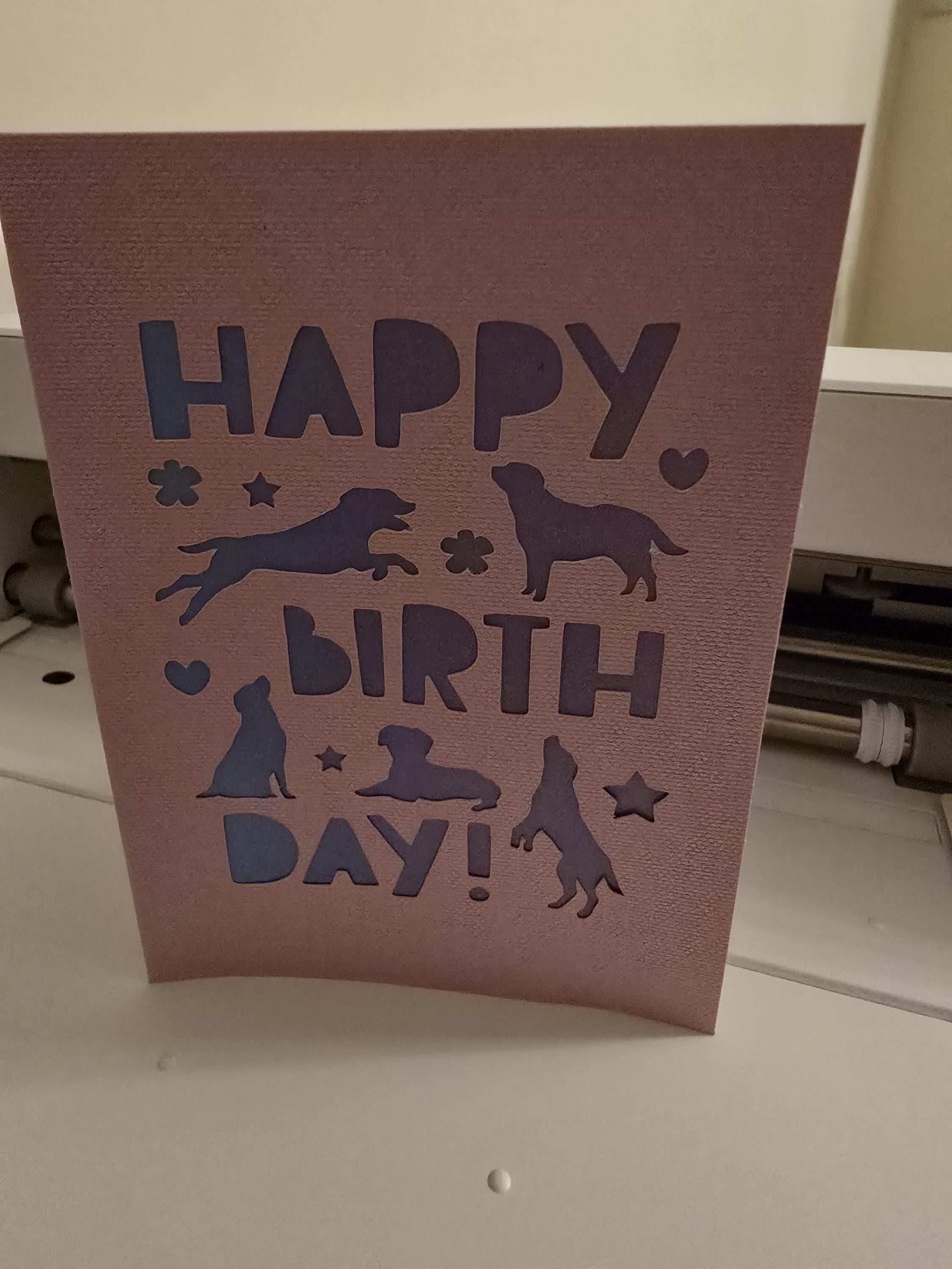 Happy Birthday Dog Card