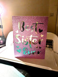 Handmade Floral Birthday Card, Sister Ever