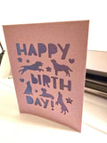 Happy Birthday Dog Card