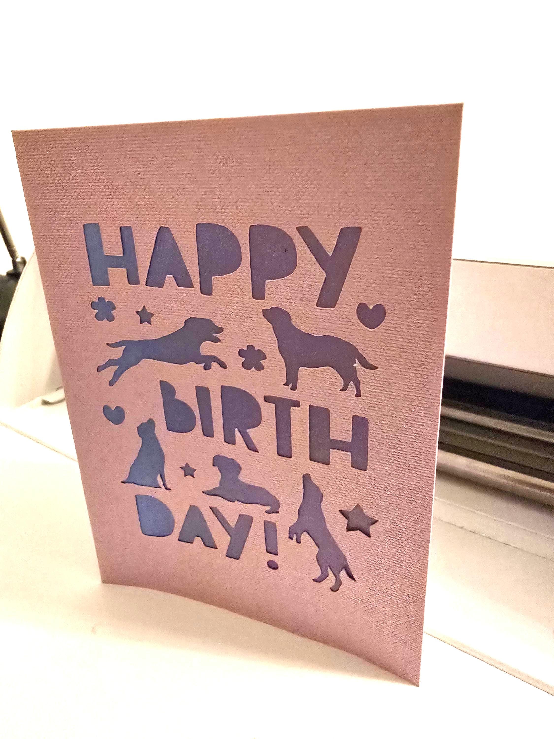 Happy Birthday Dog Card