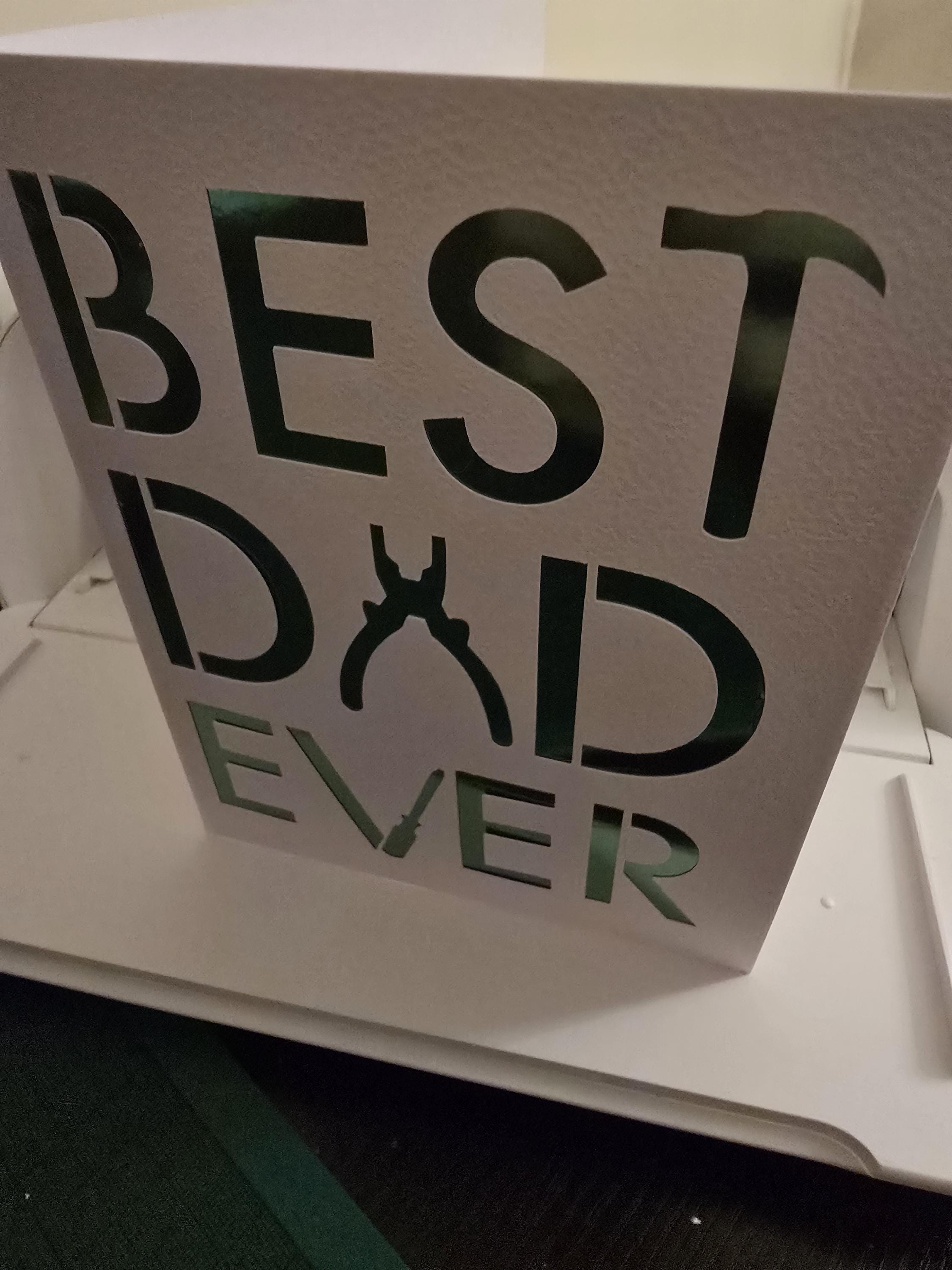 Handmade Tool Birthday Card, Dad Ever