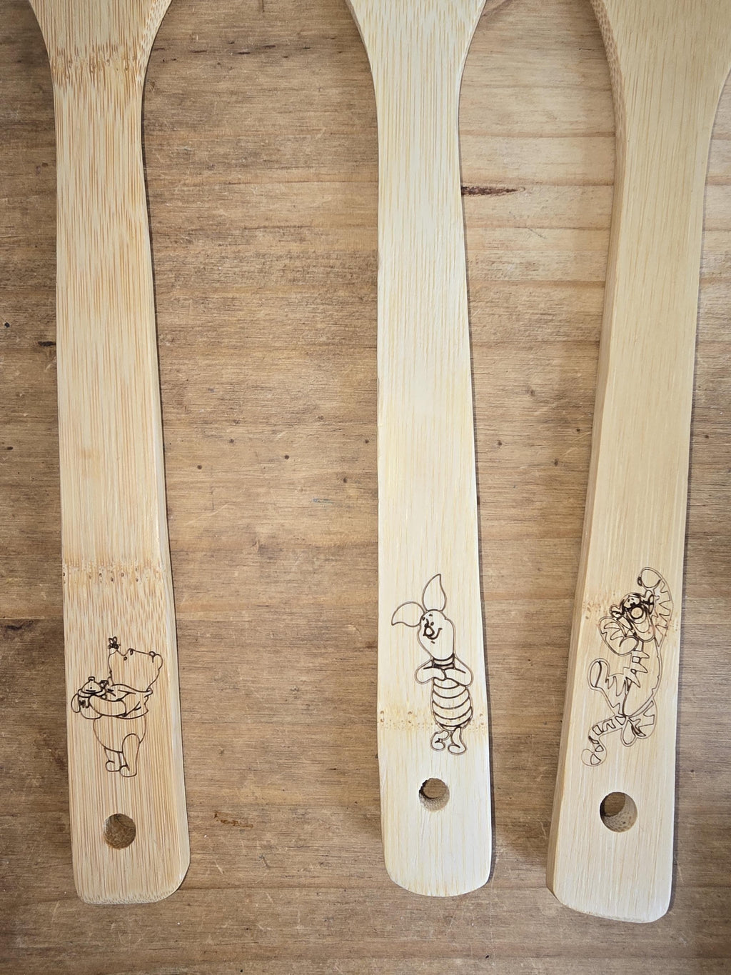 Personalise Wooden Kitchen Utensils Pack of 3