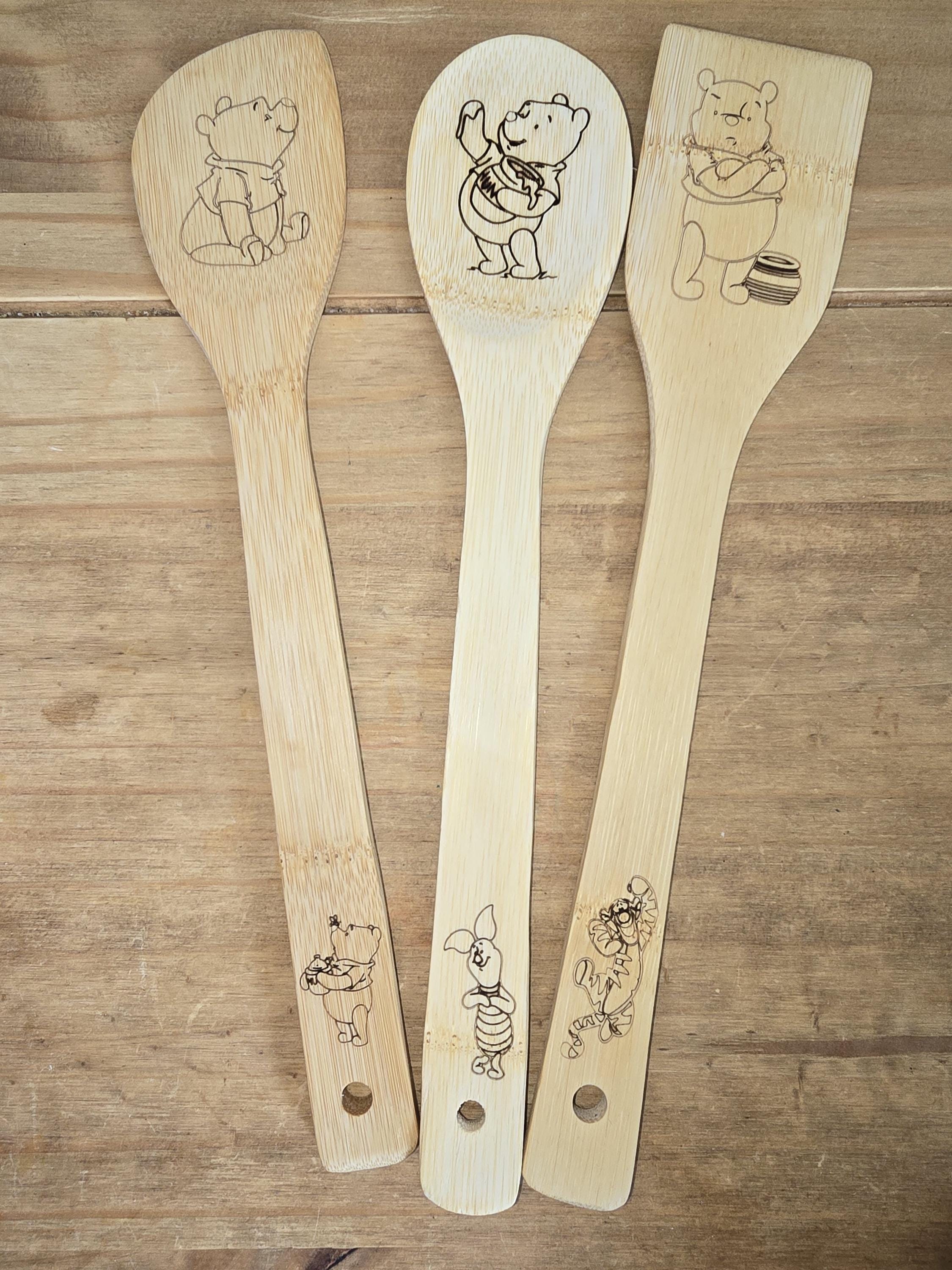 Personalise Wooden Kitchen Utensils Pack of 3