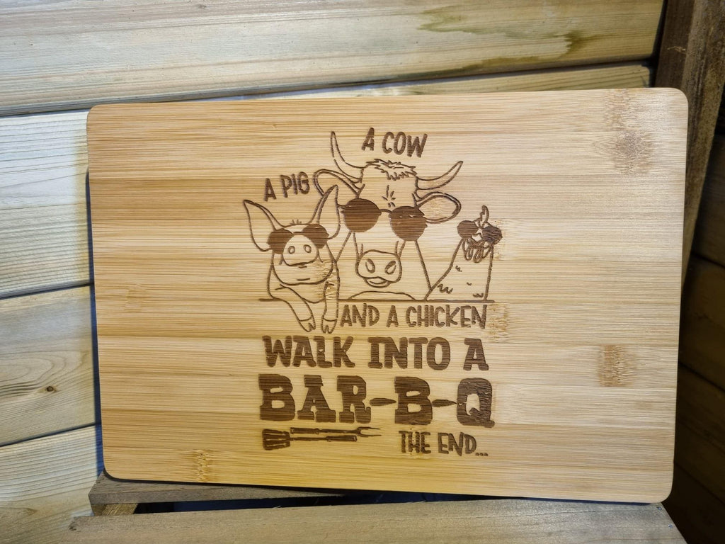 Personalise Funny Quote Wooden Chopping Board