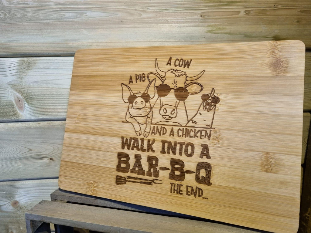 Personalise Funny Quote Wooden Chopping Board