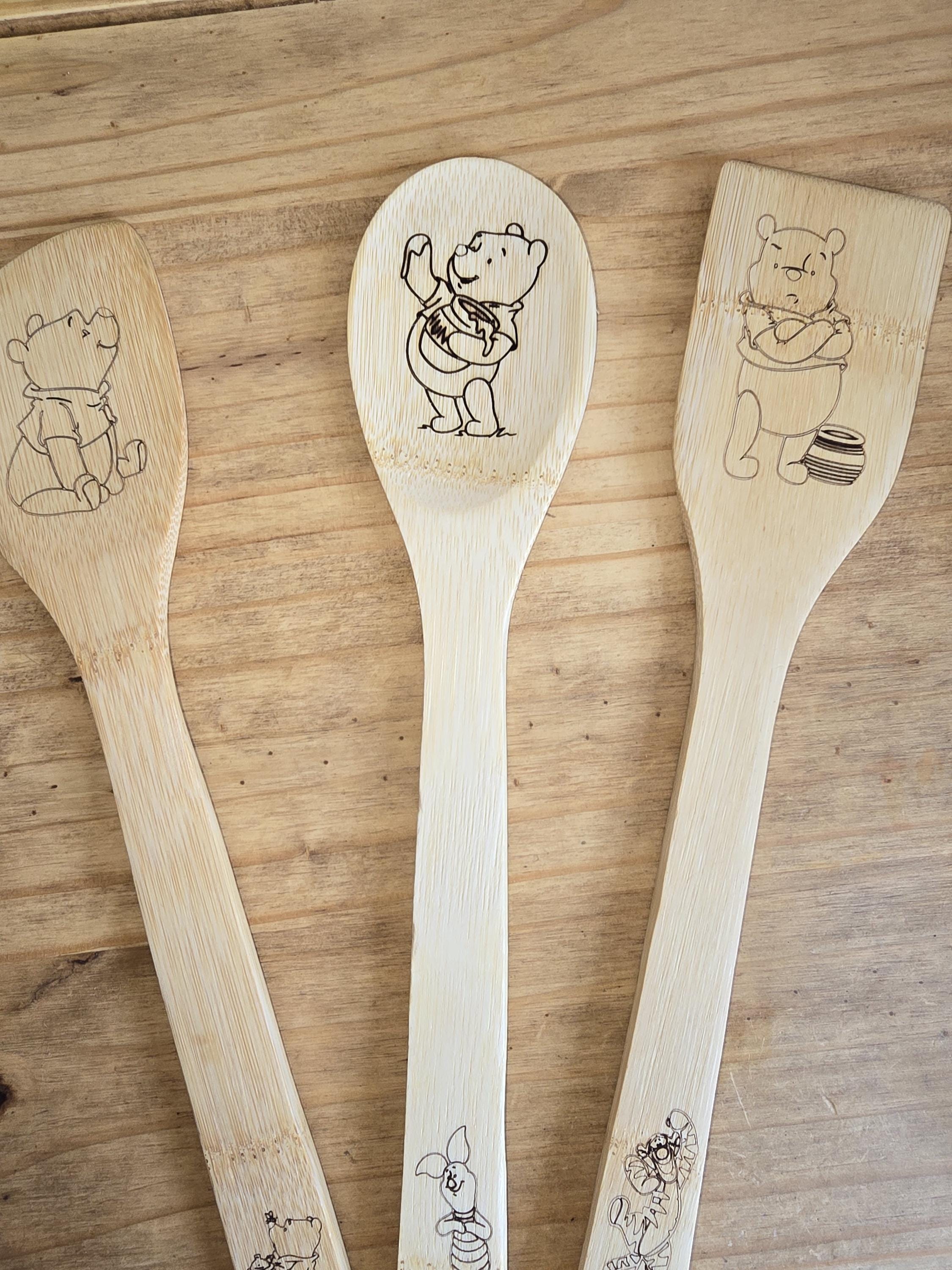 Personalise Wooden Kitchen Utensils Pack of 3
