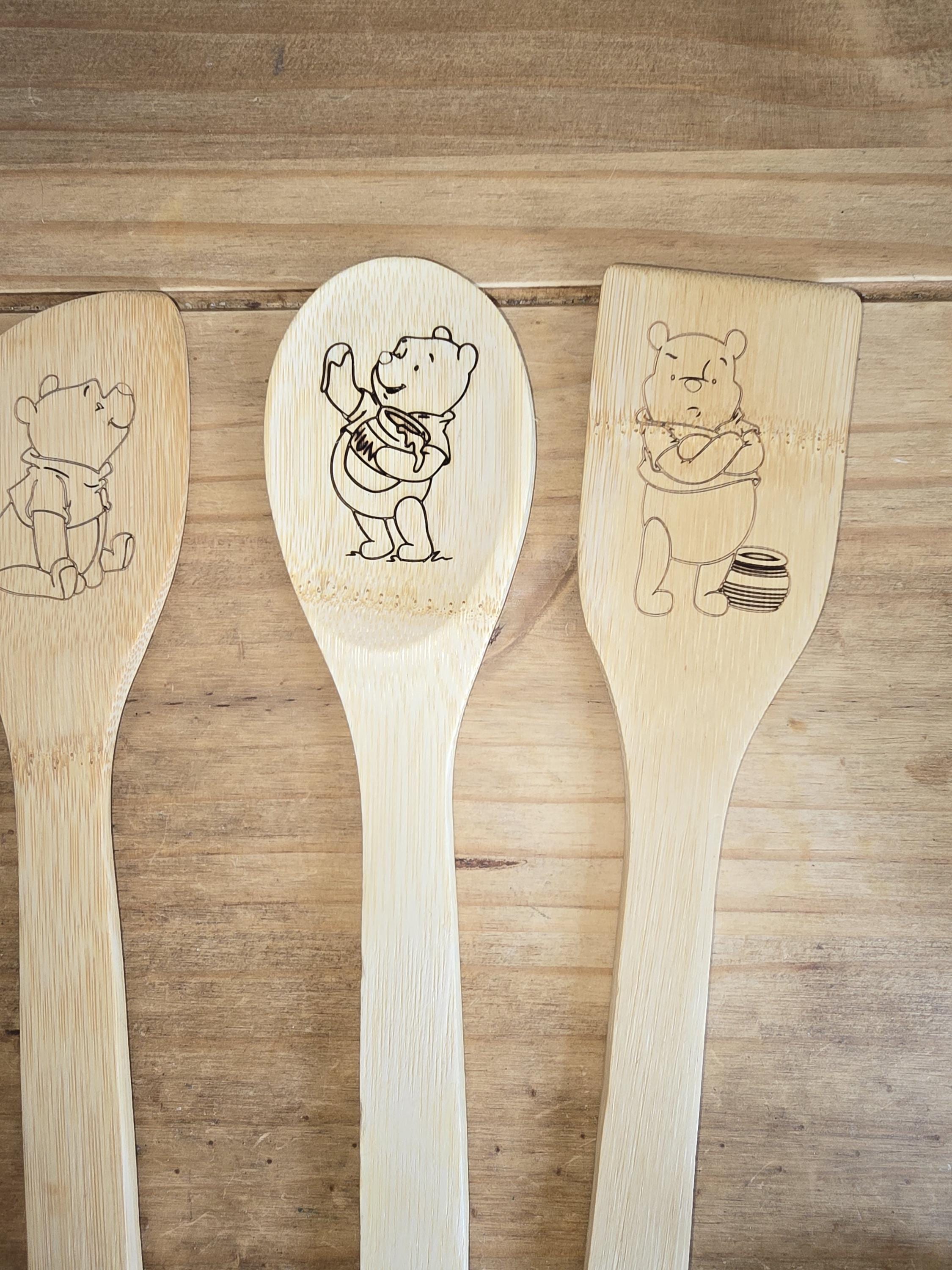 Personalise Wooden Kitchen Utensils Pack of 3