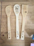 Personalise Wooden Kitchen Utensils Pack of 3