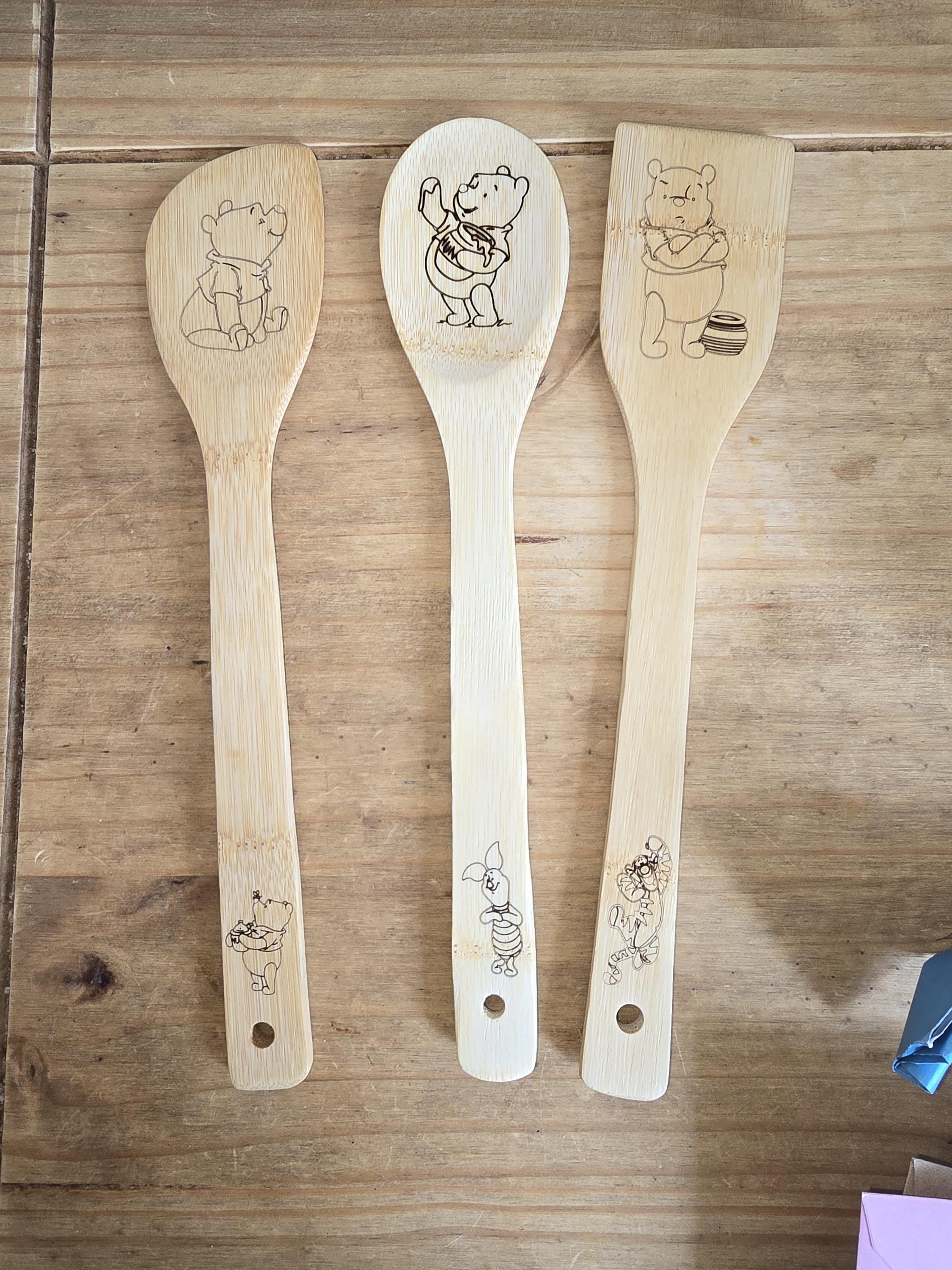 Personalise Wooden Kitchen Utensils Pack of 3
