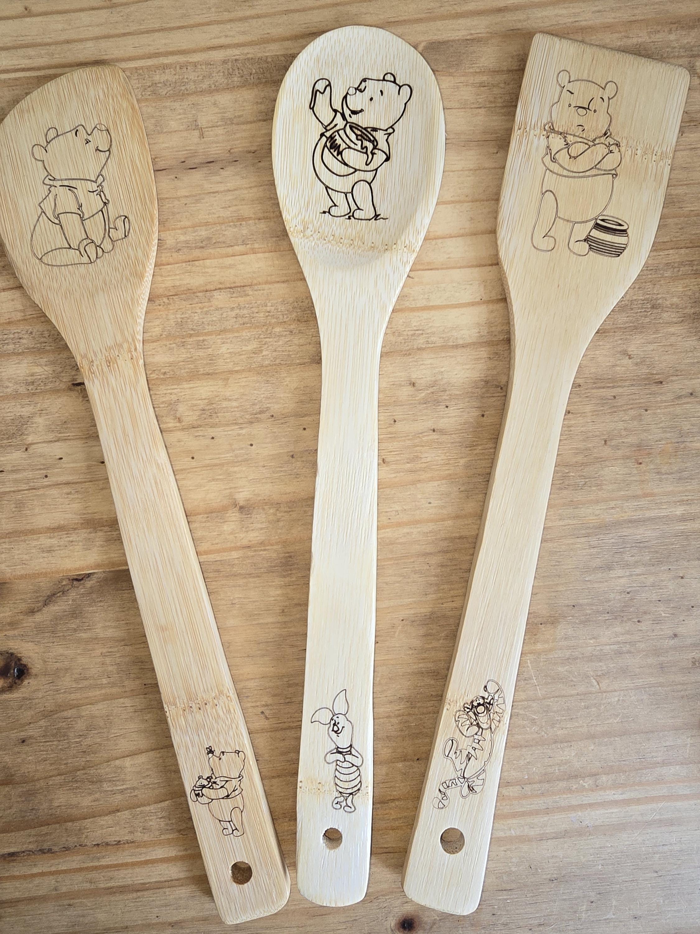 Personalise Wooden Kitchen Utensils Pack of 3