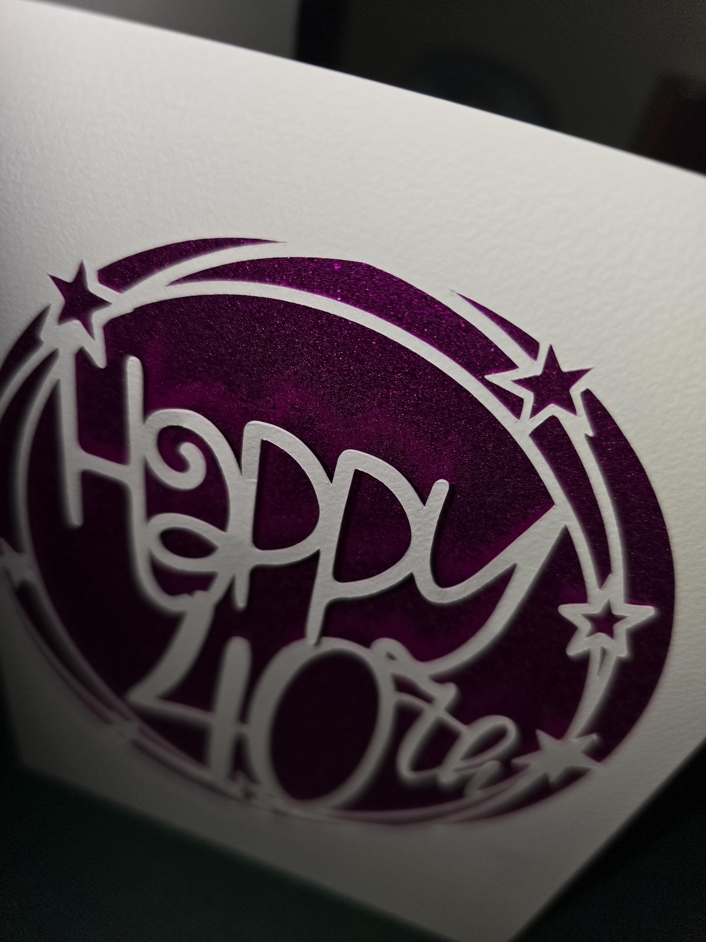 Handmade Happy 40th Birthday Card