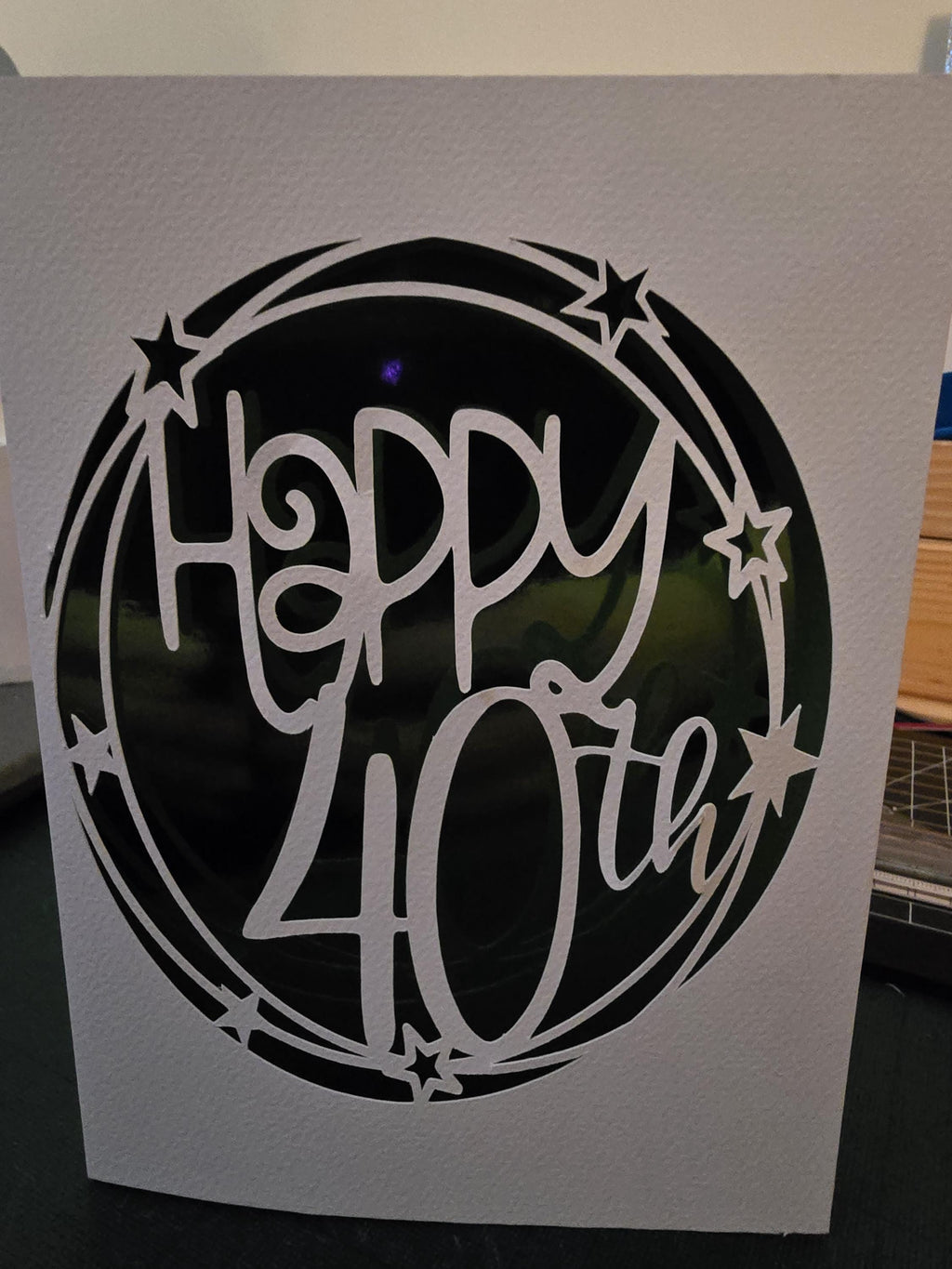 Handmade Happy 40th Birthday Card