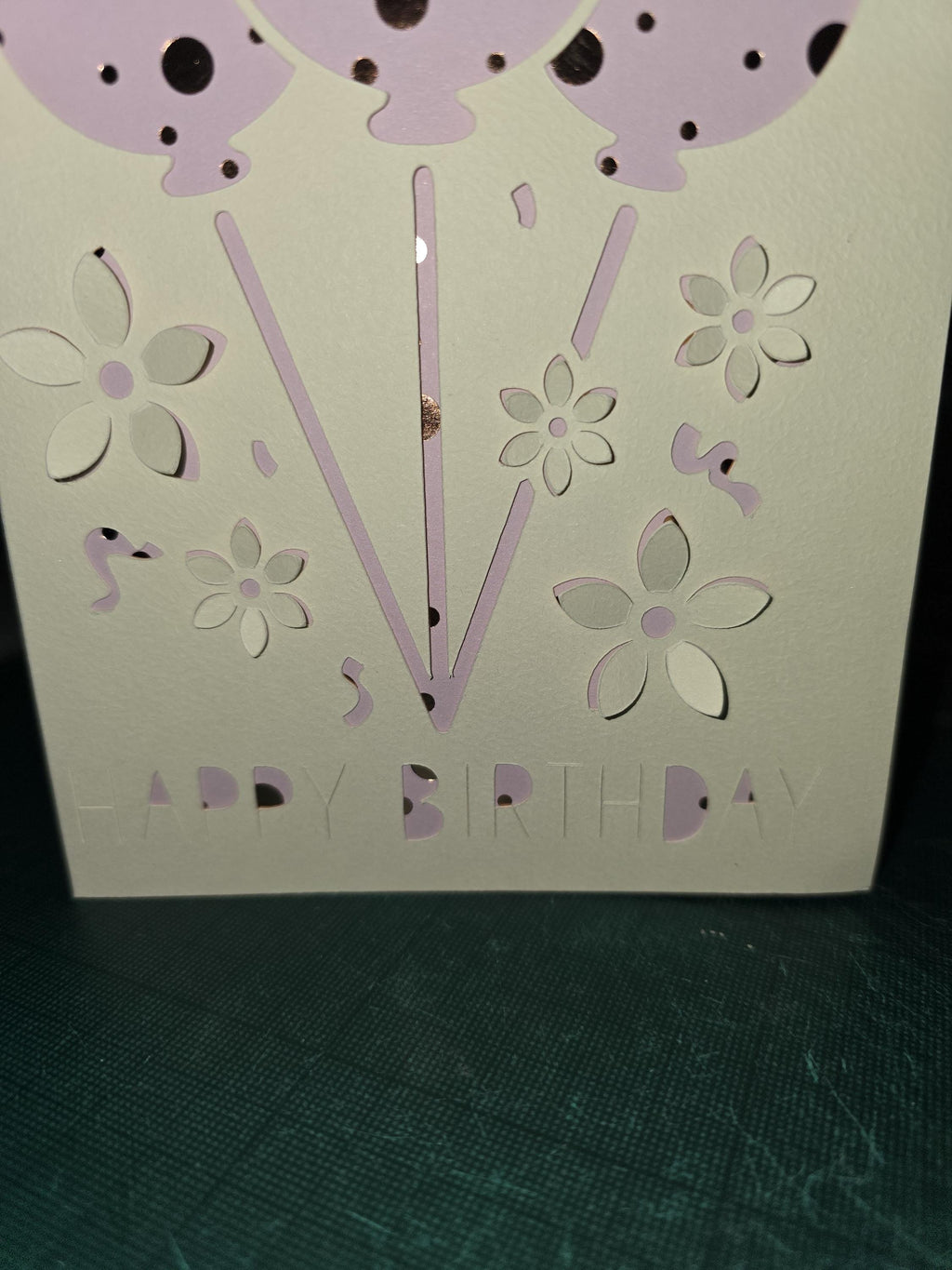3D Happy Birthday Flower Balloon Card