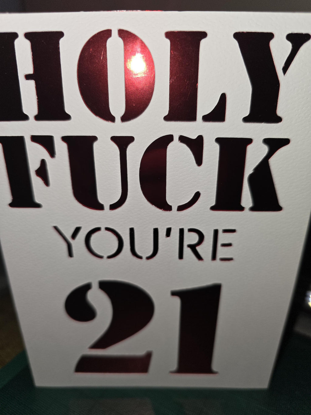 Holy F**k You're 21 for 21st Birthday