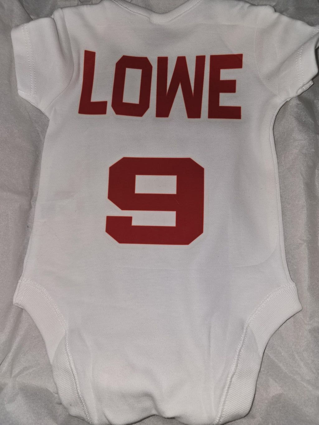 Personalise Rugby Baby Grow With Name,Number and Team of Your Choice