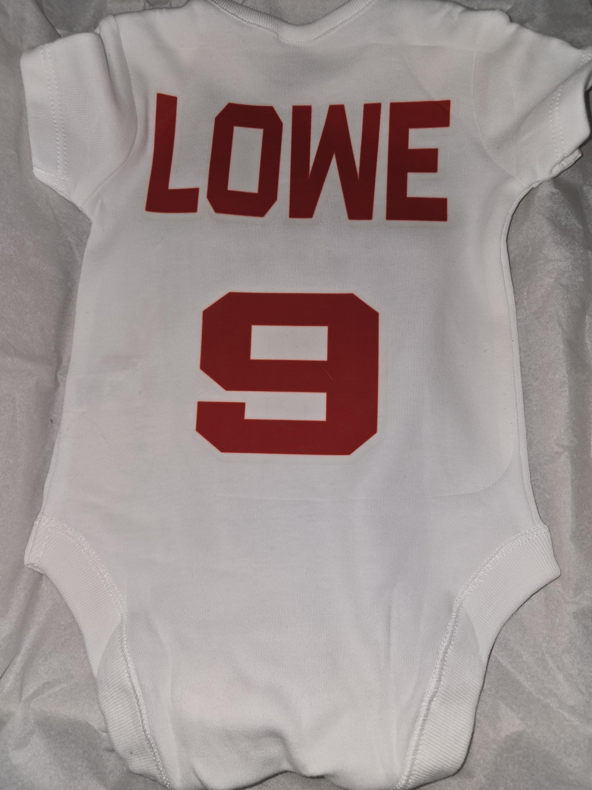 Personalise Rugby Baby Grow With Name,Number and Team of Your Choice