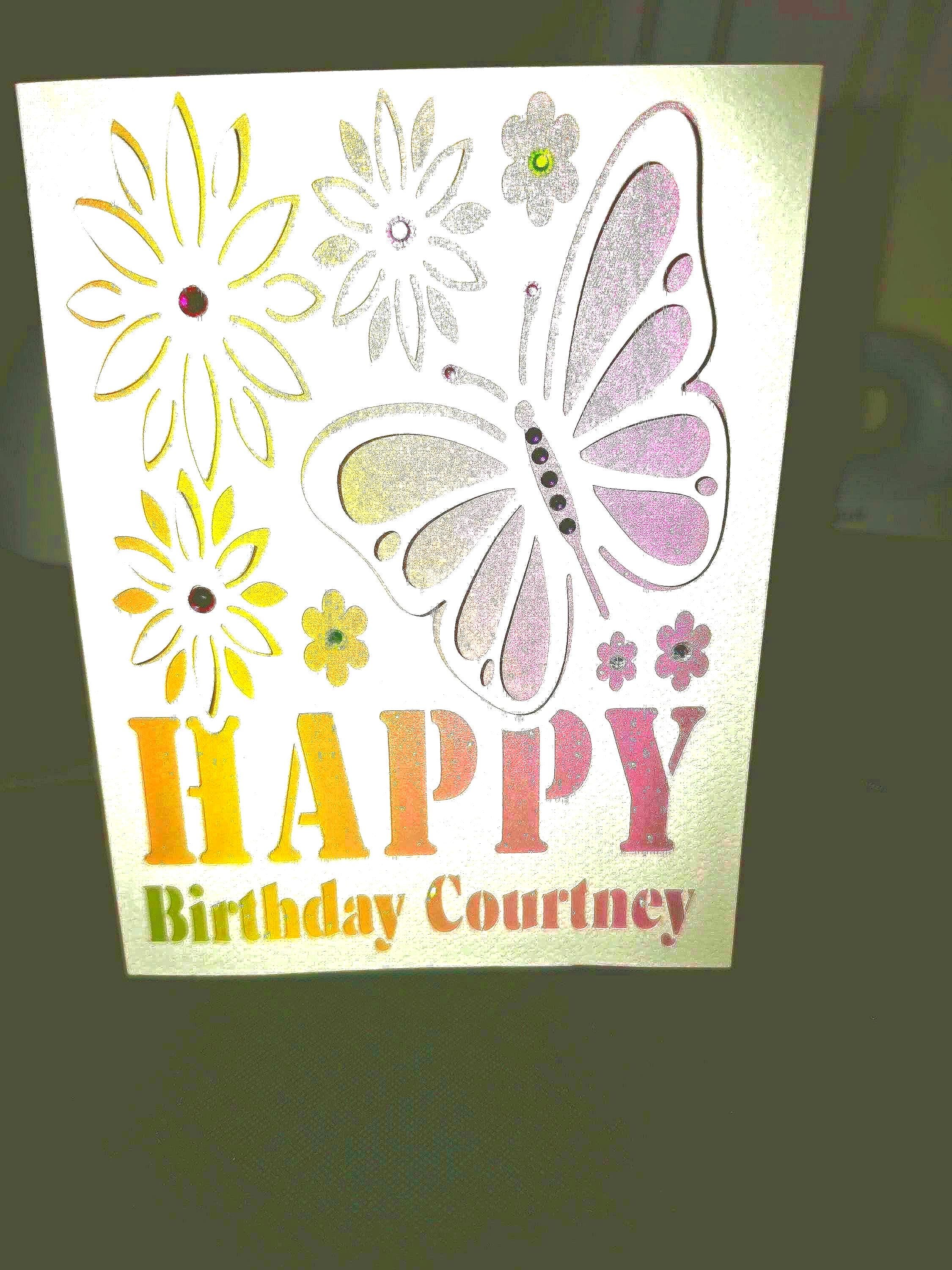 Personalise 3D Happy Birthday Card