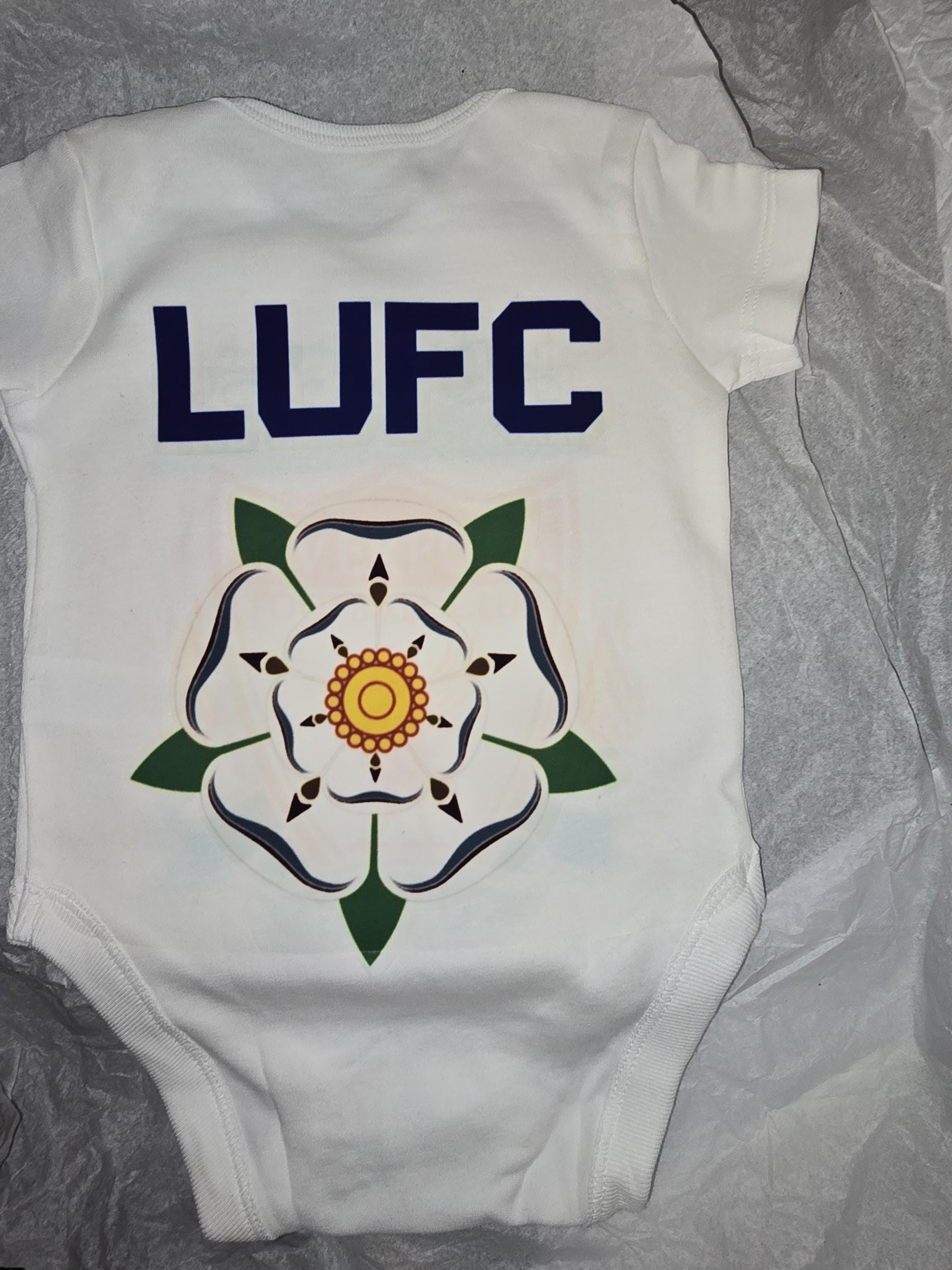 Personalised Football Baby Grows Your Choice of Name and Team