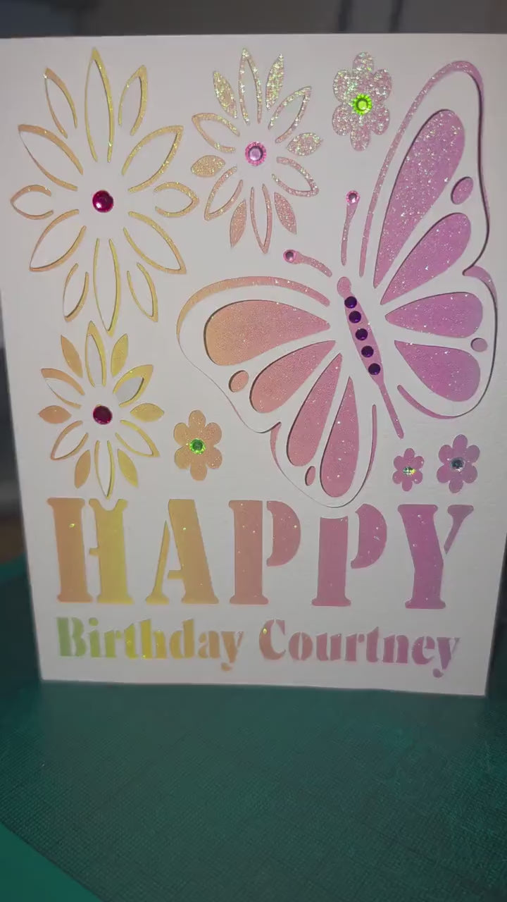 Personalise 3D Happy Birthday Card