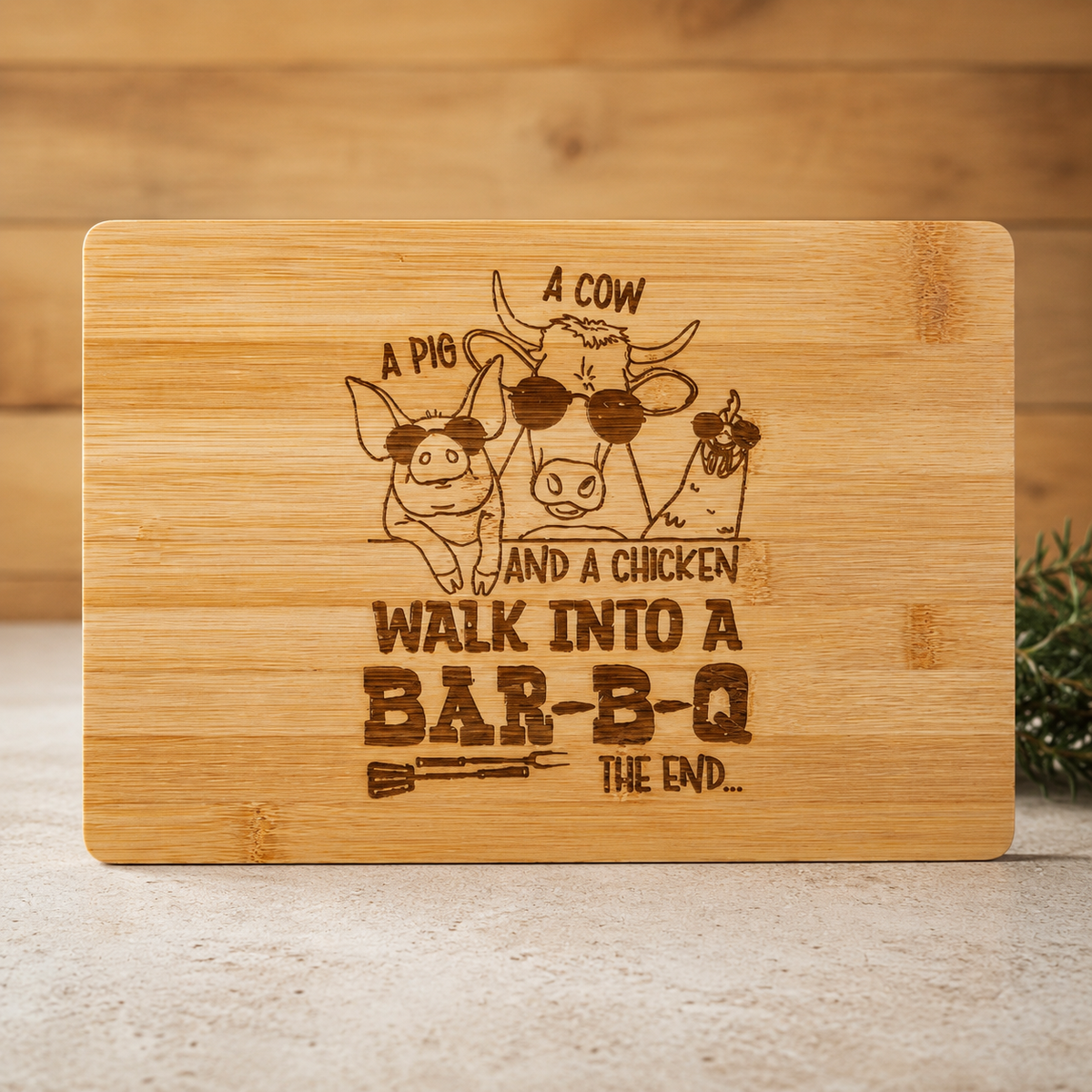 Personalised Funny Quote Wooden Chopping Board