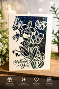 Thank you Flower Butterfly Card