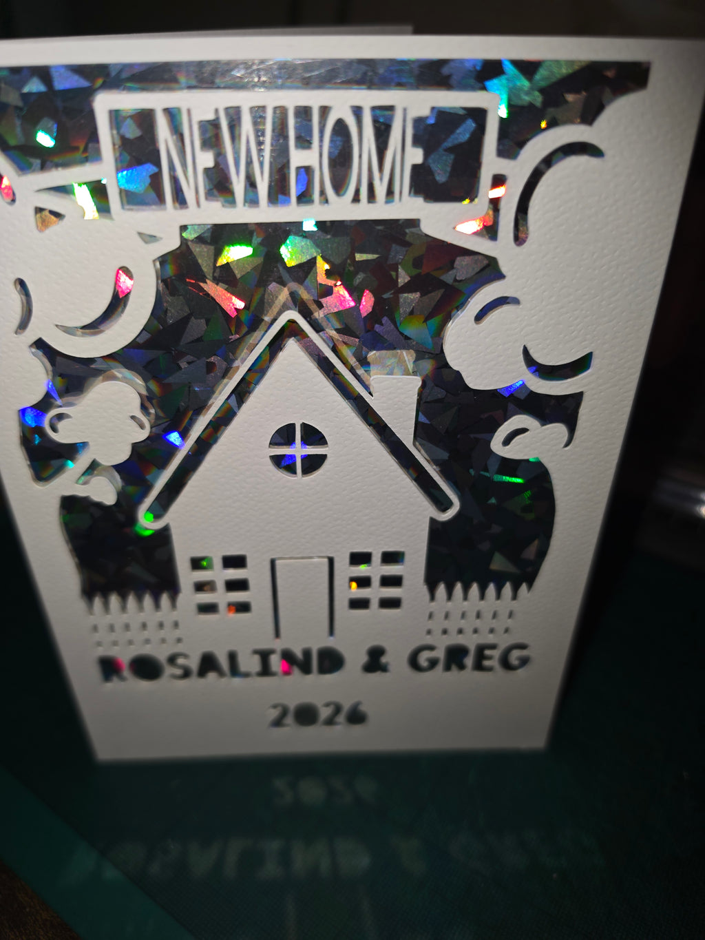 Personalised New Home Handmade Card | Laser Cut Housewarming Card | Custom New Home Gift | Personalised Greeting Card